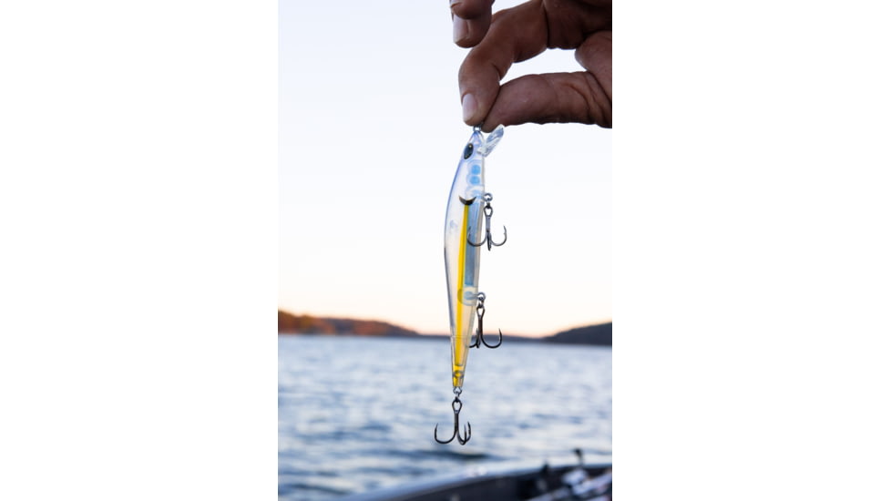 Duckett Fishing Reveal Forward Facing Sonar Jerkbait, 4.5in, 3/4oz, Chrome Shad, DBRJ3/4 CS