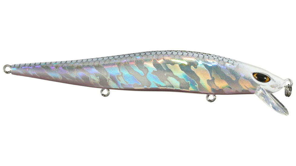 Duckett Fishing Reveal Forward Facing Sonar Jerkbait, 4.5in, 3/4oz, Chrome Shad, DBRJ3/4 CS