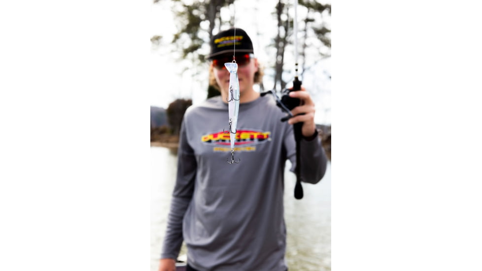 Duckett Fishing Reveal Forward Facing Sonar Jerkbait, 4.5in, 3/4oz, Pro Blue, DBRJ 3/4 PB