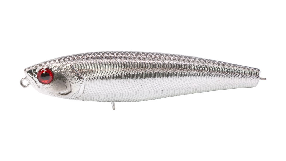 Duckett Fishing Super Sound 95 Topwater, 3-3/4in, 1/2oz, Chrome, MXTW95 C