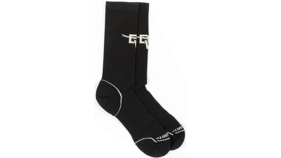 Duckworth Lightweight Crew Sock - Men's-Black-Large