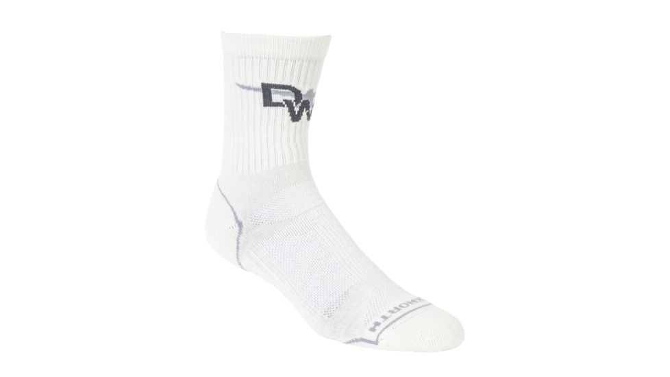 Duckworth Lightweight Mid Crew Sock, Natural, L, 41149Ntuc