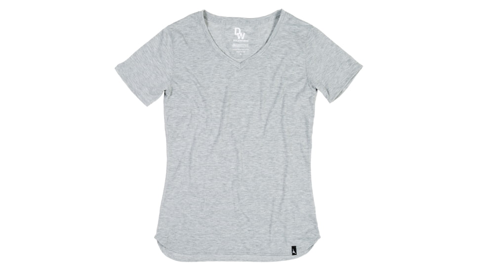 Duckworth Vapor V-Neck Tee - Women's-Standard Gray-Large
