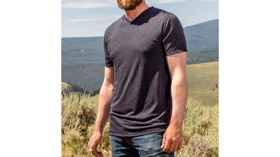 Duckworth Vapor V-Tee, Midnight, XXL, 10355inight