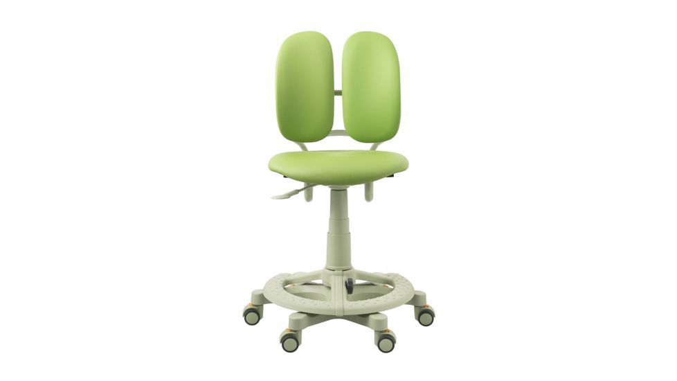 DuoRest Kids Desk Chair - Leather - Melon Green DR-218A