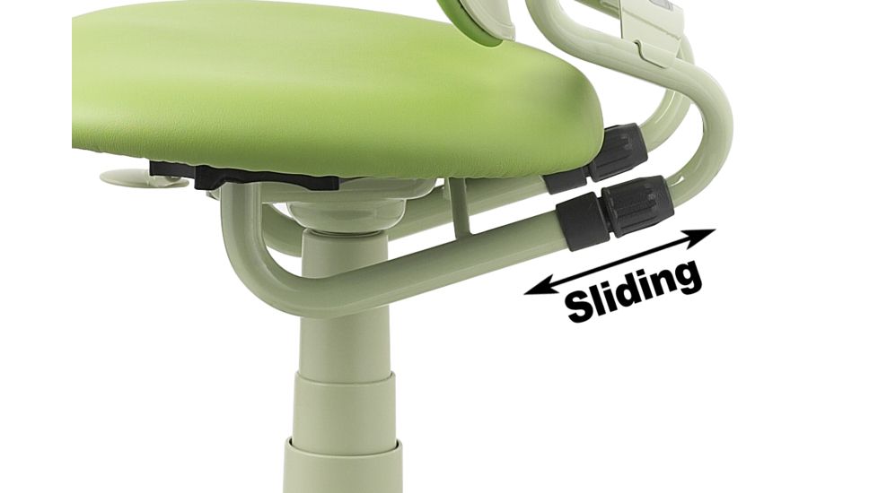 DuoRest Leather Kids Desk Chair - Melon Green DR-218A