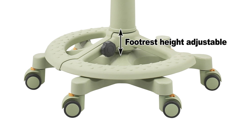 DuoRest Kids Rolling Chair - Leather - Melon Green DR-218A