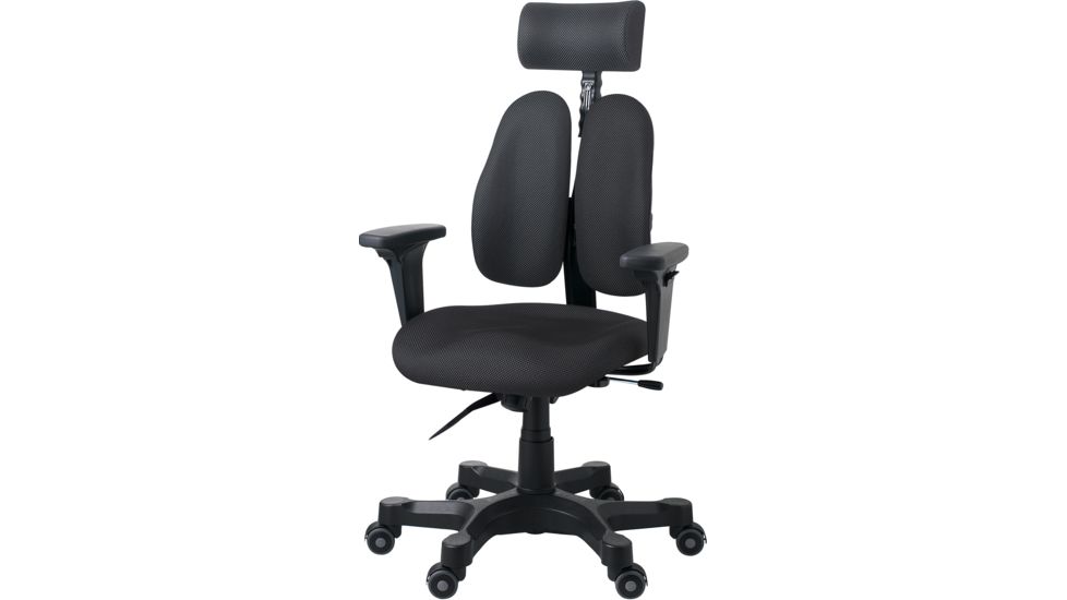 Duorest Leaders Office Chair, Black, Knit Fabric DR-7500G