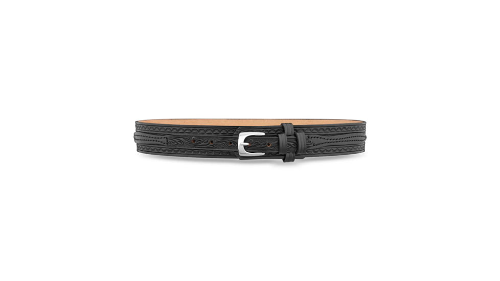 1-3/4" Floral Ranger Belt with Nickel Buckle