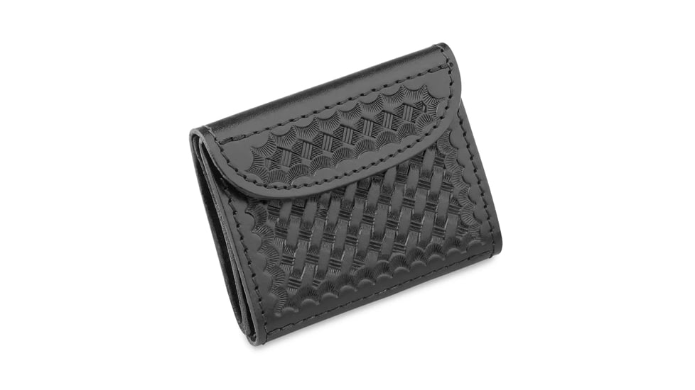 Basketweave Leather Glove Case