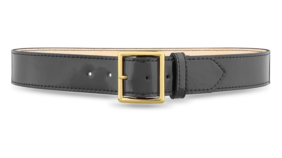 DutyMan 1-3/4inch Hi-gloss Leather Garrison Belt With Gold Buckle DTY-1631-32-9032
