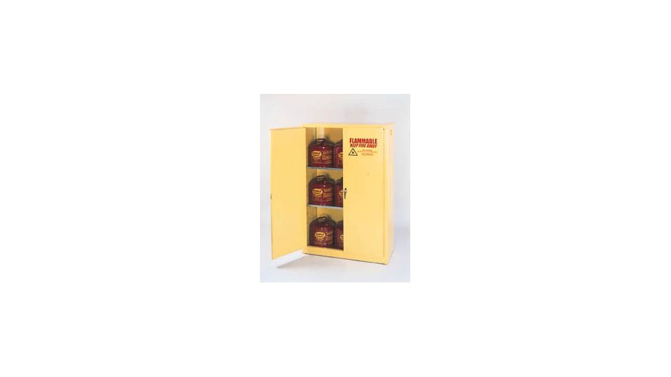 Eagle Manufacturing Flammable Liquids Safety Storage Cabinets, Eagle Manufacturing 1947 Floor Cabinet, 2 Doors, 2 Shelves