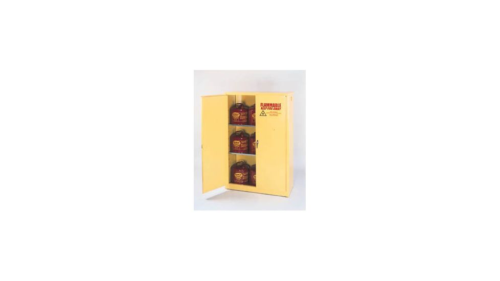 Eagle Manufacturing Flammable Liquids Safety Storage Cabinets, Eagle Manufacturing 3010 Floor Cabinet, 2 Self-Closing Doors, 1 Shelf