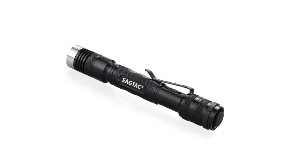 EAGTAC D25A2 Tactical Flashlight, XM-L2 U2 NW LED, 470lm, Black, D25A2-TACTICAL-XML2-NW