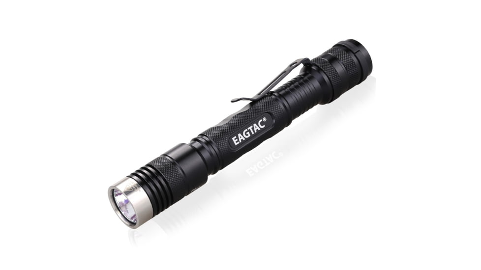 EAGTAC D25A2 Tactical Flashlight, XM-L2 U2 NW LED, 470lm, Black, D25A2-TACTICAL-XML2-NW