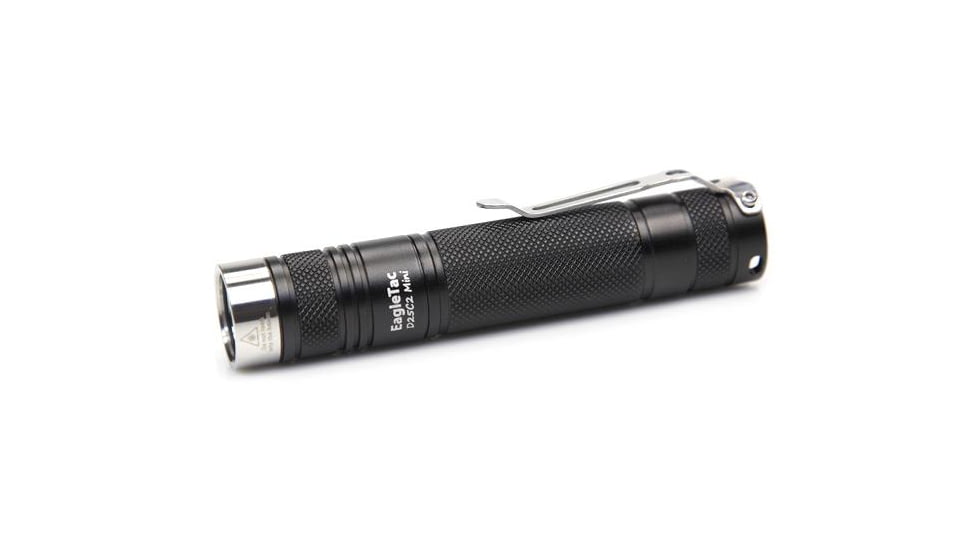 EAGTAC D25C2 Mini Flashlight, XP-G2 R5 NW LED, 530lm, Black, D25C2-Mini-XPG2-NW