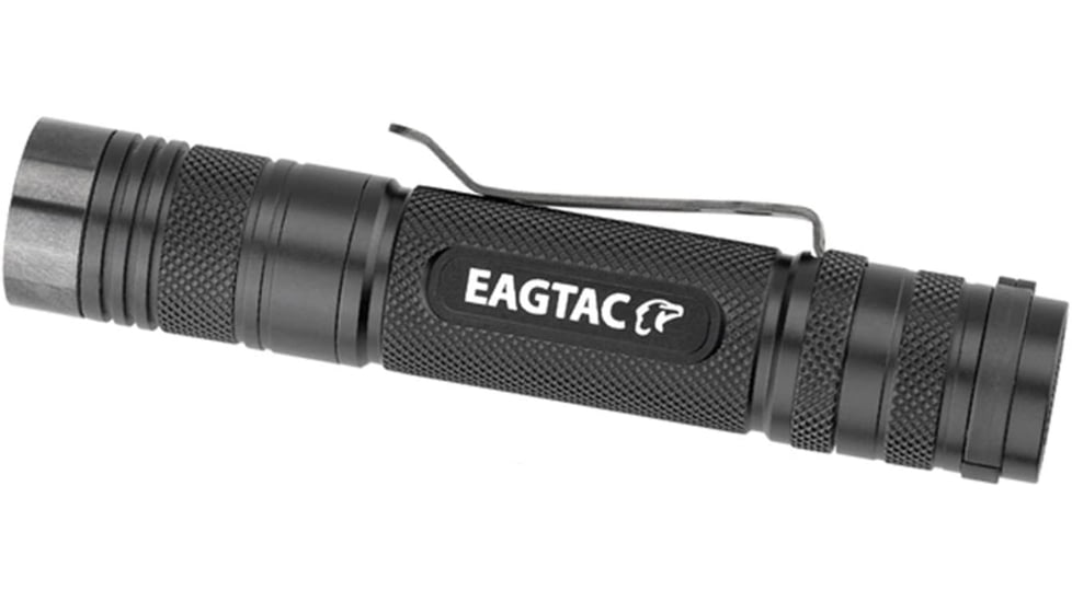 EAGTAC D25C2 RC Clicky Flashlight, XP-G2 R5 NW LED, 481lm,2xCR123A, Black, D25C2-CLICKY-XPG2-NW