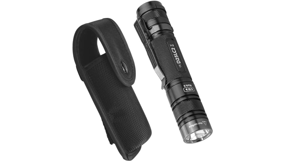 EAGTAC D25LC2 Clicky MKII Flashlight, Luminus SST20 CRI-95 4000K NW LED, 820lm, Black, D25LC2-CLICKY-MKII-SST20-NW