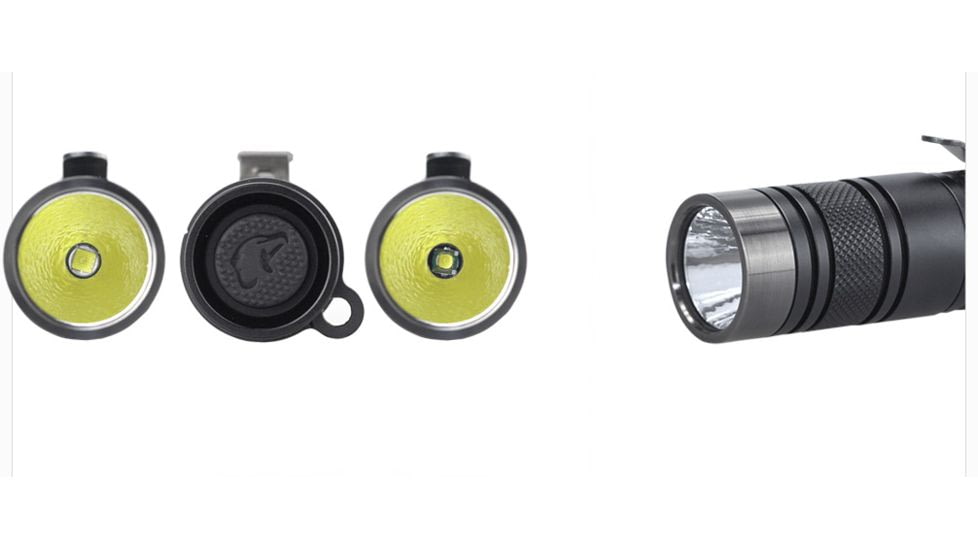 EAGTAC D25LC2 RC Clicky Flashlight, XP-G2 S3 LED, 599lm,1x18650,2xCR123A, Black, D25LC2-CLICKY-XPG2-CW