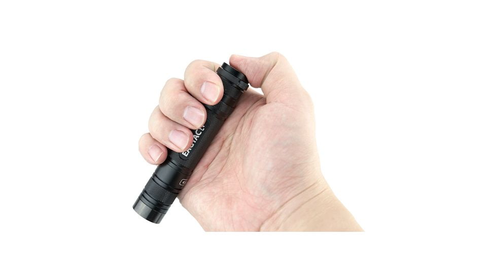 EAGTAC D25LC2 RC Clicky Flashlight, XP-G2 S3 LED, 599lm,1x18650,2xCR123A, Black, D25LC2-CLICKY-XPG2-CW