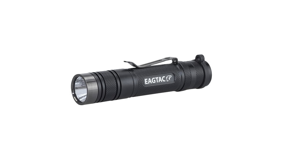 EAGTAC D25LC2 RC Clicky Flashlight, XP-G2 S3 LED, 599lm,1x18650,2xCR123A, Black, D25LC2-CLICKY-XPG2-CW
