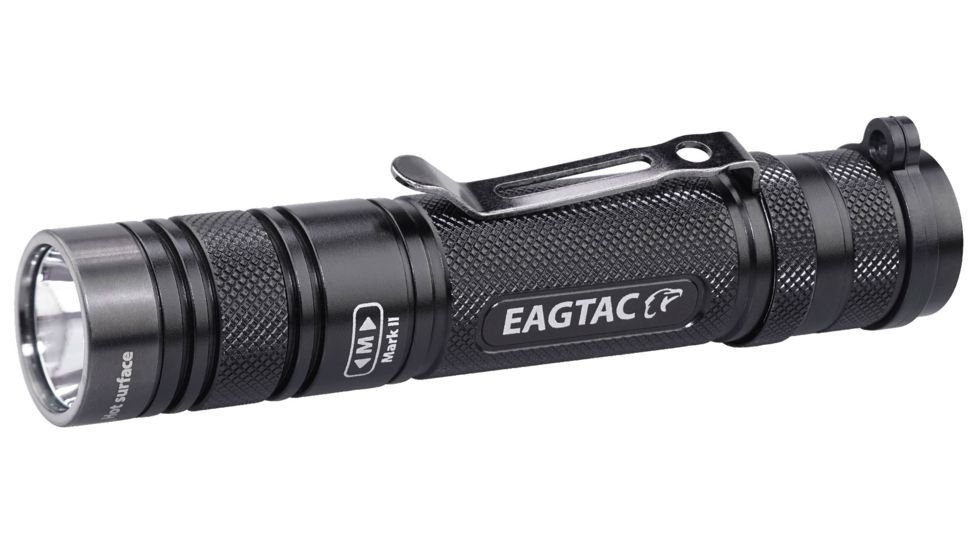 EAGTAC D25LC2 RC MKII Flashlight, Nichia219C NW LED, 880lm, Black, D25LC2-CLICKY-MKII-219C-NW