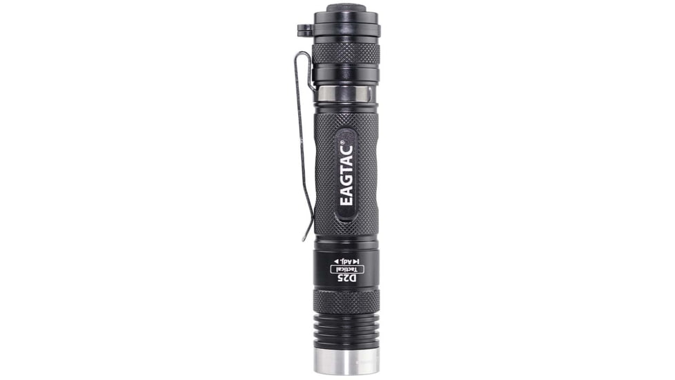 EAGTAC D25LC2 Tactica XML2 U4 LED Flashlight, Medium, Black, 1374 lm, D25LC2-Tactical-XML2-CW