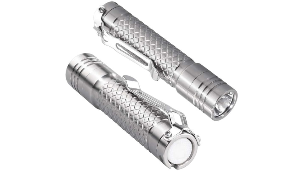 EAGTAC D3A RC Titanium Flashlight,Luminus SST20 CRI-95 4000K NW LED, 275lm, Silver, D3A-CLICKY-TI-SST20-NW