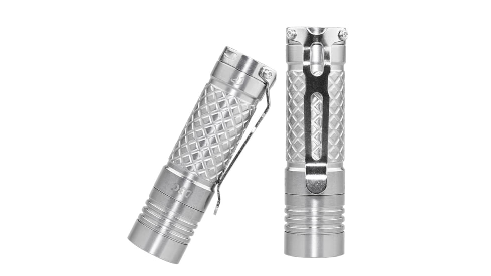 EAGTAC D3C RC Ti Flashlight, Luminus SST20 CRI-95 4000K NW LED, 510lm, Silver, D3C-CLICKY-TI-SST20-NW