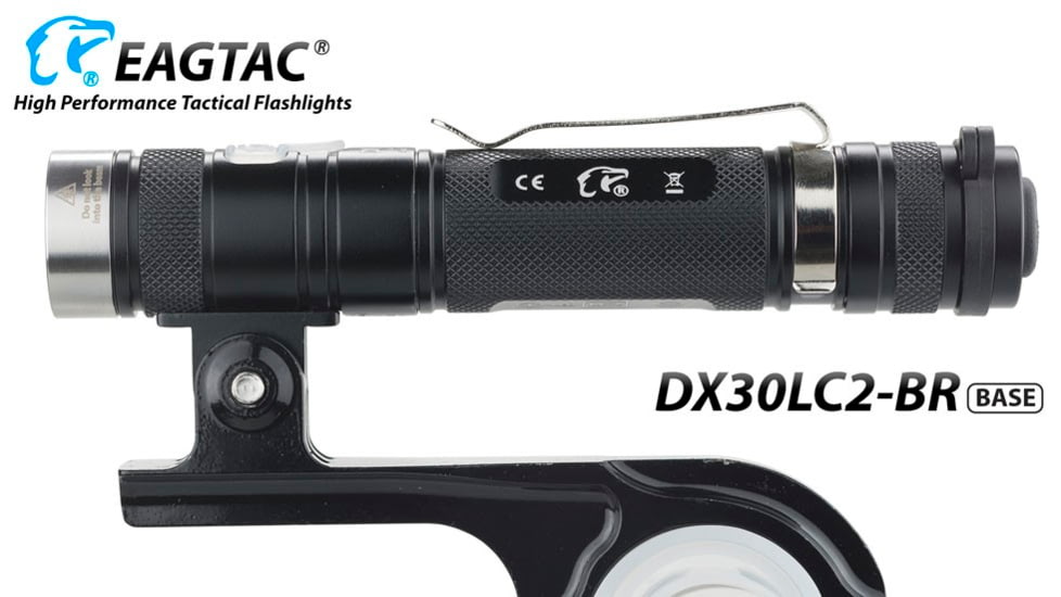 EAGTAC DX30LC2-BR Rechargeable Flashlight Kit, XP-L HI V2 NW LED, 1084lm, Black, DX30LC2BR-XPLHI-KIT-NW