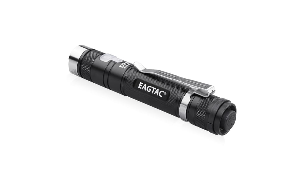 EAGTAC DX30LC2-R Rechargeable Flashlight Kit, XP-L HI V2 NW LED, 1084lm, Black, ET-FL-DX30LC2R-XPLHI-KIT-NW