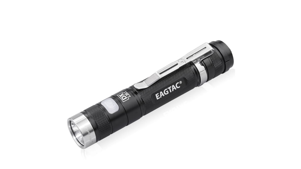 EAGTAC DX30LC2 Side Switch Forward Clicky Flashlight, XP-L HI V2 NW LED, 1084lm, Black, DX30LC2-XPLHI-NW