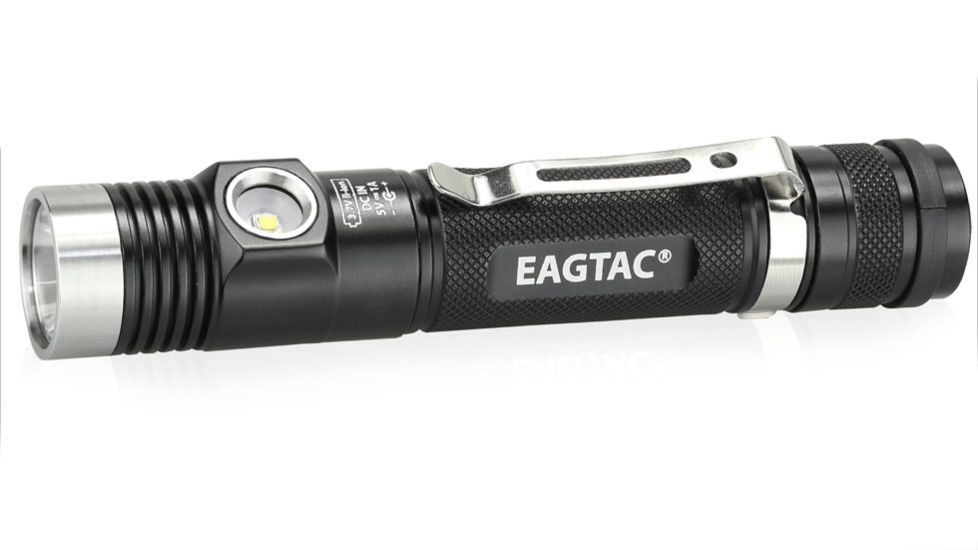 Eagtac DX30LC2-SR Color Side-LED Rechargeable  Flashlight, XP-E2 Green w/ XPL HI LED, 263lm w/ 1160lm, Black 2737