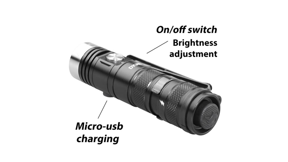 EAGTAC DX3B Clicky MKII SST70 LB LED Flashlight, Black, 3100lm, DX3B Clicky MKII-SST70-CW