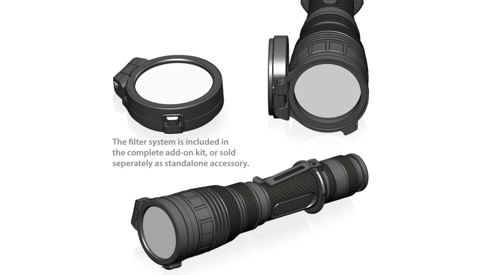 EAGTAC G25C2 Flashlight Kit, XM-L2 U4 CW LED, 1351lm, Black, G25C2-XML2-KIT-CW