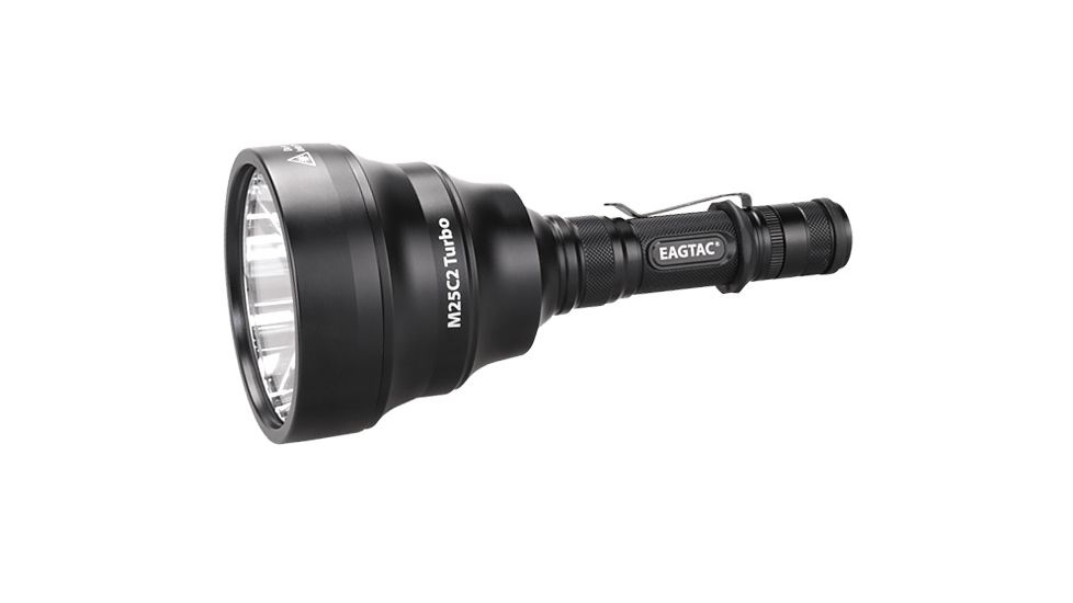 Eagtac M25C2 Turbo  Flashlight, XM-L2 CW U2 LED, 1180lm, Black 2259