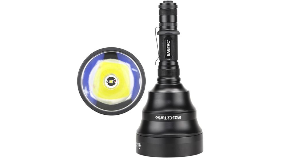 Eagtac M25C2 Turbo  Flashlight, XM-L2 CW U2 LED, 1180lm, Black 2259