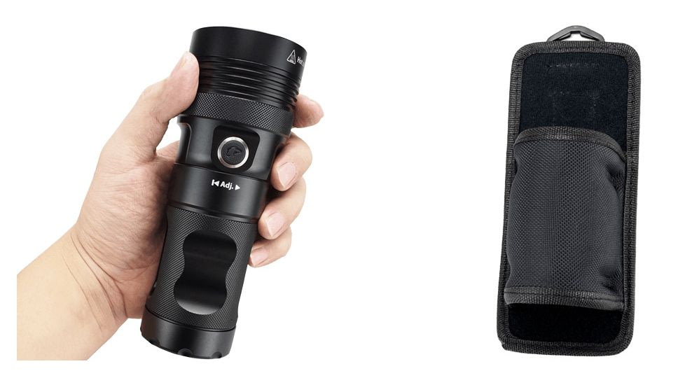 EAGTAC MX25L4 Flashlight, XHP50 J4 LED, 3640lm, Black, MX25L4-XHP50-BASE-CW