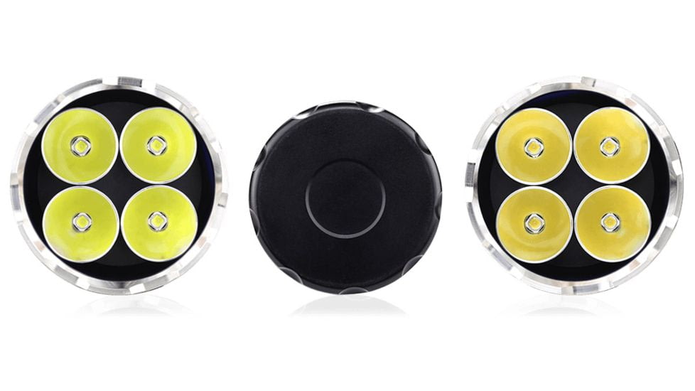 EAGTAC MX25L4C Flashlight Kit, 4 XM-L2 U2 NW LED, 4800lm, Black, MX25L4C-4*XML2-KIT-NW