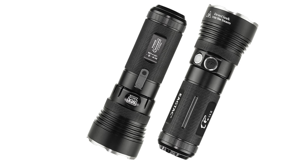 EAGTAC MX30L3-R Flashlight Kit, XHP70 N2 NW LED, 4322lm, Black, MX30L3R-XHP70-KIT-NW