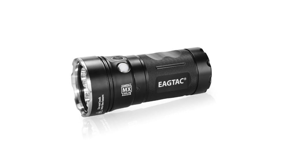 EAGTAC MX30L4-C Flashlight Kit, 4 Nichia 219C CRI92 4000K LED, 3300lm, Black, MX30L4C-4*219C-KIT-NW
