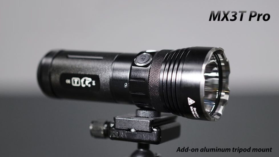 EAGTAC MX3T Pro Flashlight, XHP70.2 CW LED, 4850lm, Black, MX3T-XHP702-PRO-CW