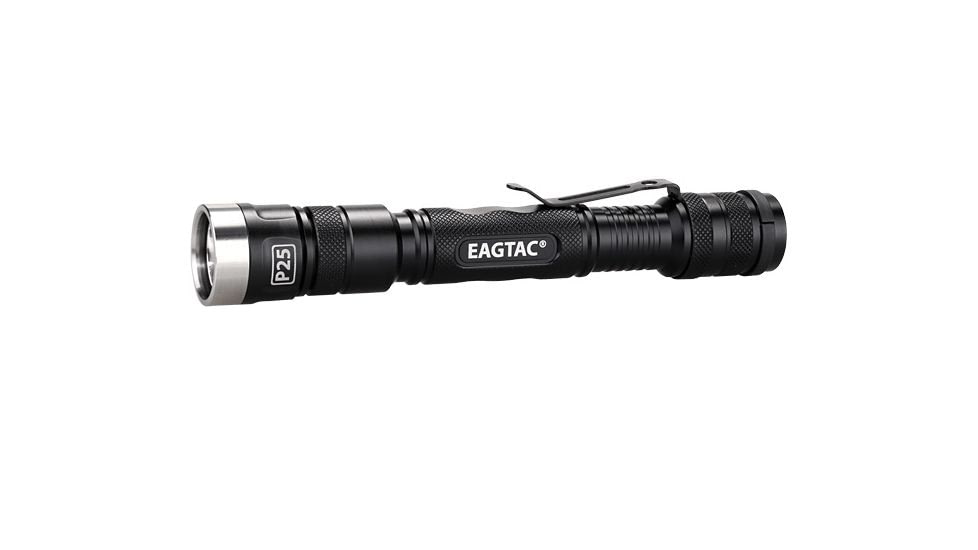 EAGTAC P25A2 Flashlight, XM-L2 U4 CW LED, 538lm, Black, P25A2-XML2-CW