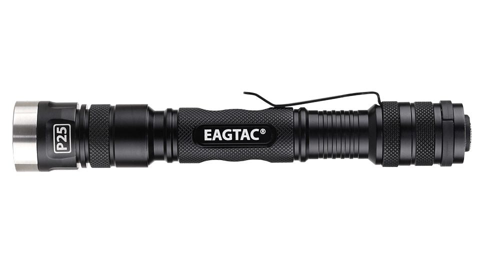 EAGTAC P25A2 Flashlight, XM-L2 U4 CW LED, 538lm, Black, P25A2-XML2-CW