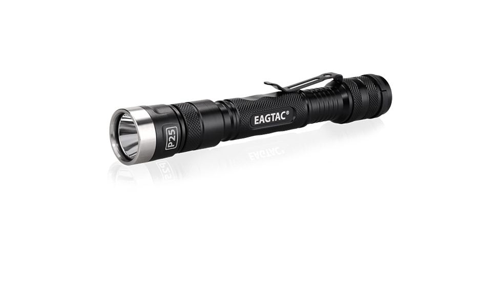 EAGTAC P25A2 Flashlight, XM-L2 U4 CW LED, 538lm, Black, P25A2-XML2-CW