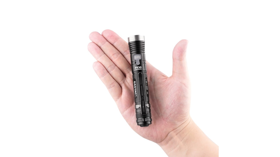 EAGTAC PX30LC2-R Base Flashlight, Nichia 219C CRI92 4000K LED, 800lm, Black, PX30LC2R-219C-BASE-NW