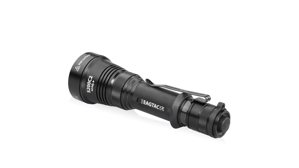 EAGTAC S200C2 Flashlight, XM-L2 U4 CW LED, 1278lm, Black, S200C2-XML2-BASE-CW