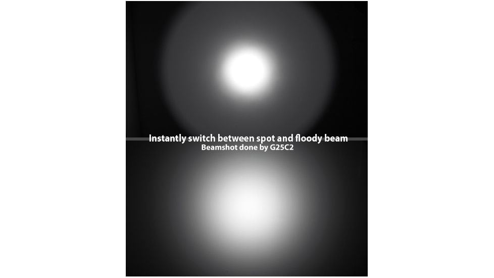 EAGTAC SX25L2T Flashlight, XM-L2 U2 NW LED, 1292lm, Black, SX25L2-T-XML2-BASE-NW