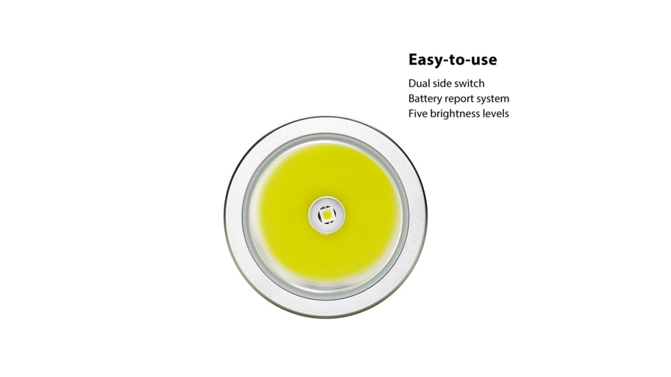 EAGTAC SX30L2-DR Flashlight Kit, XPL HI CW w/ LEDarray LED, 1700lm w/ 940lm, Black, SX30L2-DR-XPLHI-KIT-CW