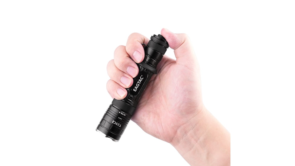 EAGTAC T25C2 MKII Pro Flashlight, XHP35 HD NW LED, 1860lm, Black, T25C2-MKII-XHP35-HD-PRO-NW